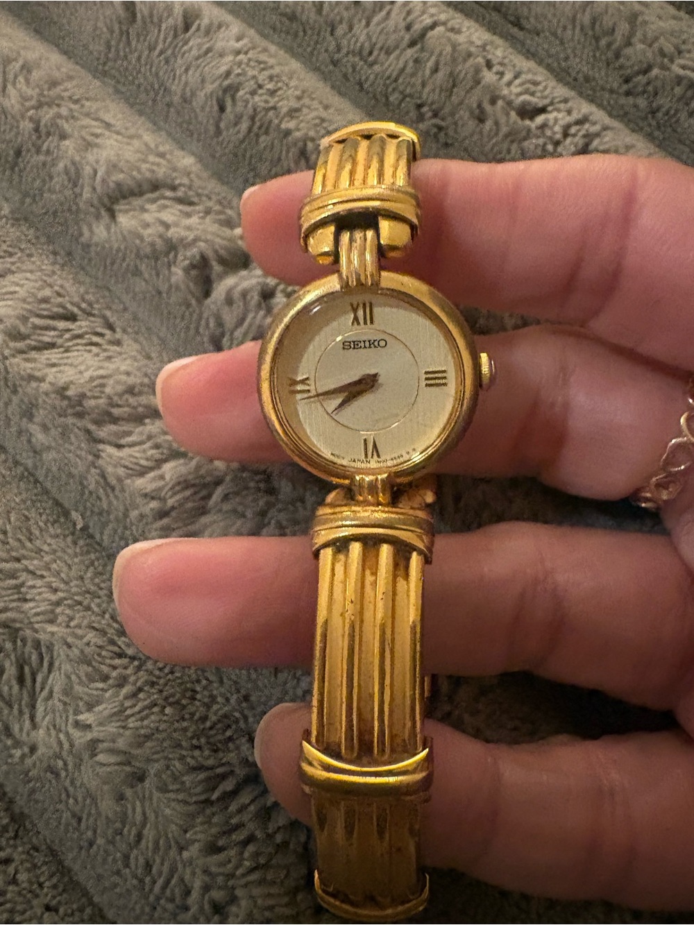 Seiko Women's Gold-Tone Roman Numeral Bracelet Watch